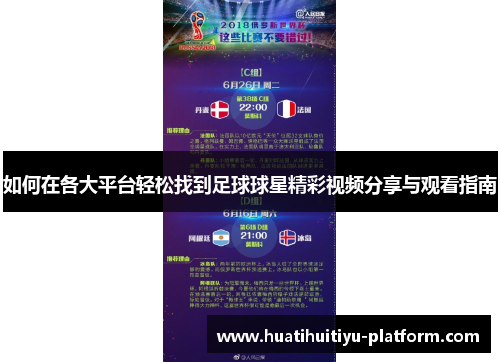 如何在各大平台轻松找到足球球星精彩视频分享与观看指南